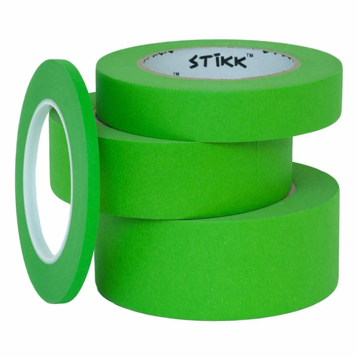 4PC Green Masking Tape Painting Crepe Paper 24/36mmW Housing Tools Painter Art