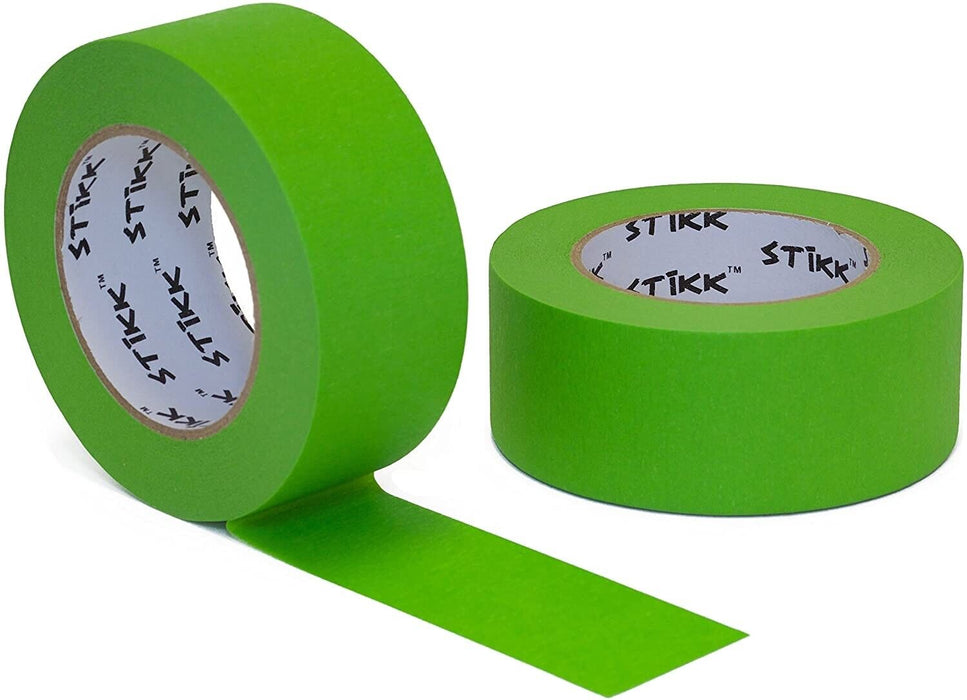 4PC Green Masking Tape Painting Crepe Paper 24/36mmW Housing Tools Painter Art