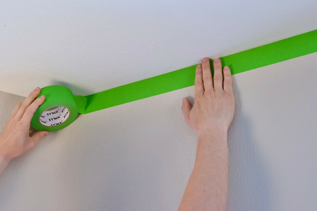 4PC Green Masking Tape Painting Crepe Paper 24/36mmW Housing Tools Painter Art