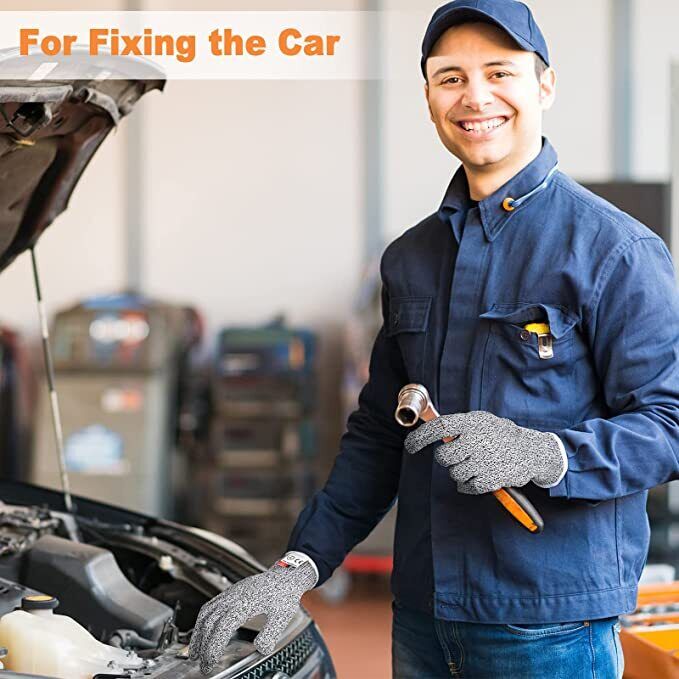 2PC Cut Resistant Gloves Anti-Cutting Food Grade 2Pr Kitchen Butcher Protection