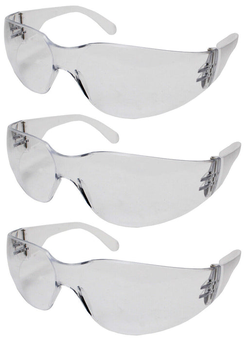3 Pack Safety Glasses Power Specs Wrap Around Industrial Spec Protective Work