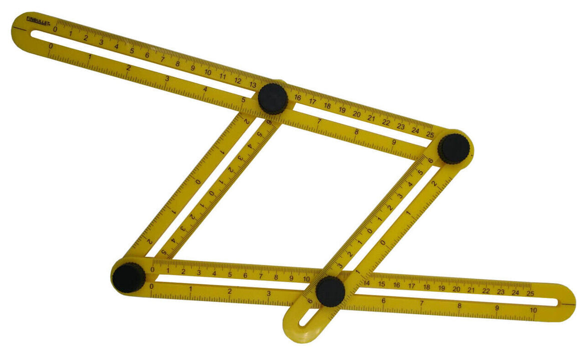 Multi-Angle Ruler Template Tool for Tile &amp; Flooring Measuring 7 Ways