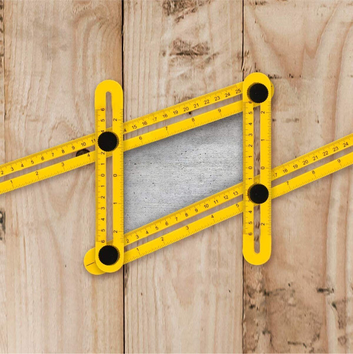 Multi-Angle Ruler Template Tool for Tile &amp; Flooring Measuring 7 Ways