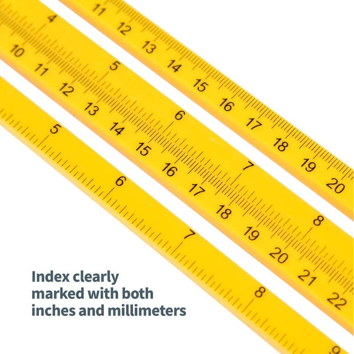 Multi-Angle Ruler Template Tool for Tile &amp; Flooring Measuring 7 Ways