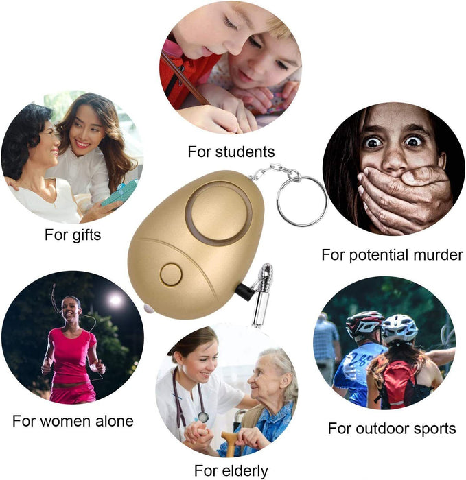 FORCE PRO140DB Safe Sound Personal Alarm Keychain With LED Light Emergency Women