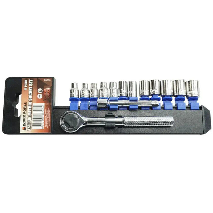 Work Force Socket Set 1/4" Dr socket set  4-13mm Metric AU STOCK