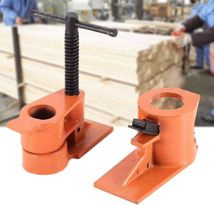 1Pc" 3/4\" Wood Gluing Pipe Clamp Set Heavy Duty PRO Woodworking Cast Iron