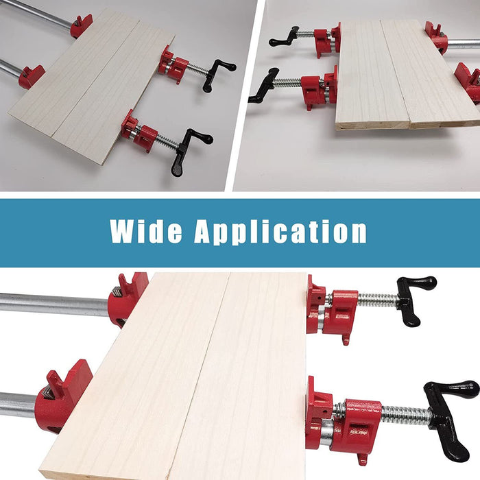 1Pc" 3/4\" Wood Gluing Pipe Clamp Set Heavy Duty PRO Woodworking Cast Iron