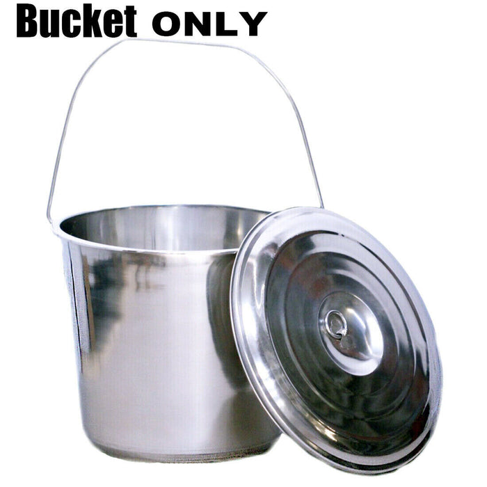 Stainless Steel Bucket with Handle 20Ltr HDuty Premium Quality NewModel