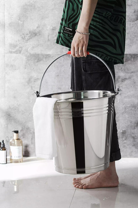 Stainless Steel Bucket with Handle 20Ltr HDuty Premium Quality NewModel