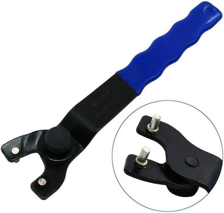 8" Angle Grinder Universal Adjustable Pin Wrench 10 mm-50 mm Nut Spanner 2 pin