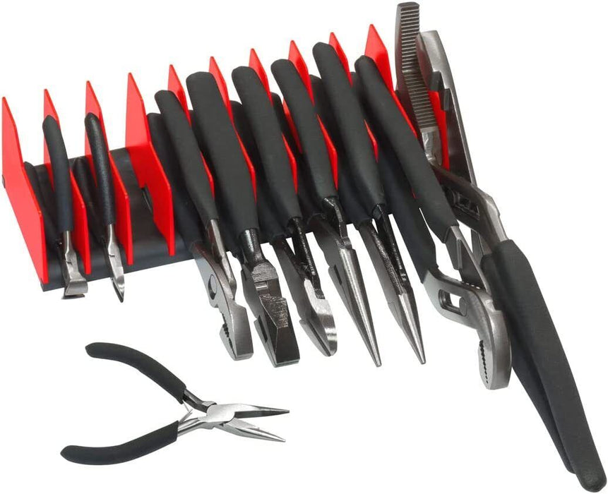 T&E Tools 12PC Plier Organizer Rack Made in Taiwan TE-5945