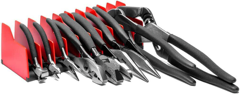 T&E Tools 12PC Plier Organizer Rack Made in Taiwan TE-5945