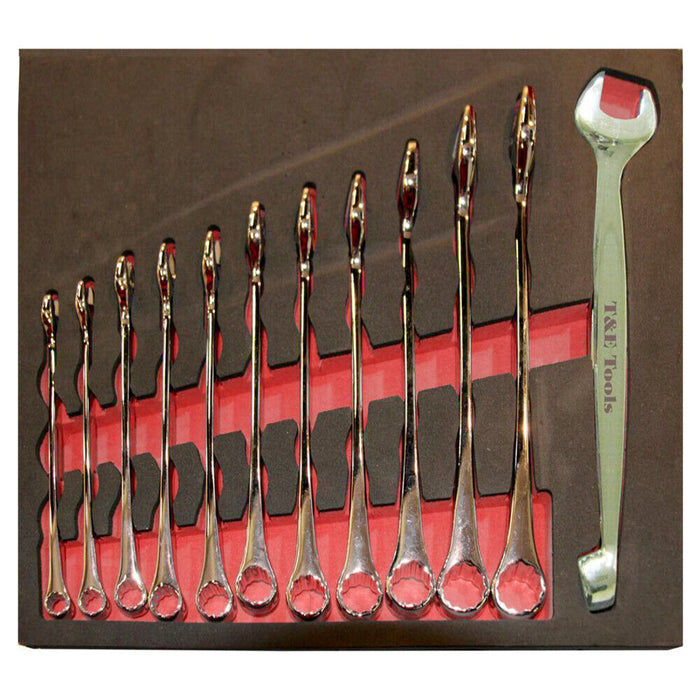 T&E tools 11PC Dolphin SAE Wrench Set Made in Taiwan 1/4 Inch - 7/8 Inch 13107