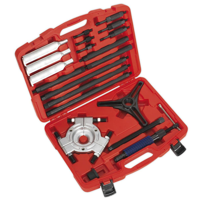 T&E TOOL  3 Way 10TON Hydraulic Gear Puller Kit Bearing Jaw Separator Remove Set