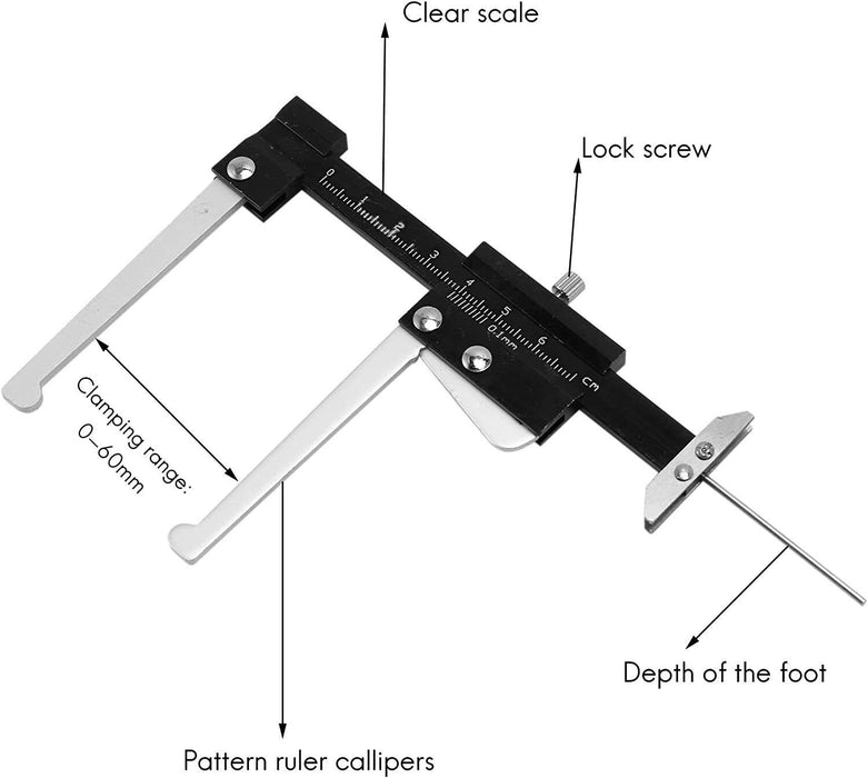 T&E Tools 0 to 70mm Measuring Gauge For Brake Discs Made in Taiwan 2384