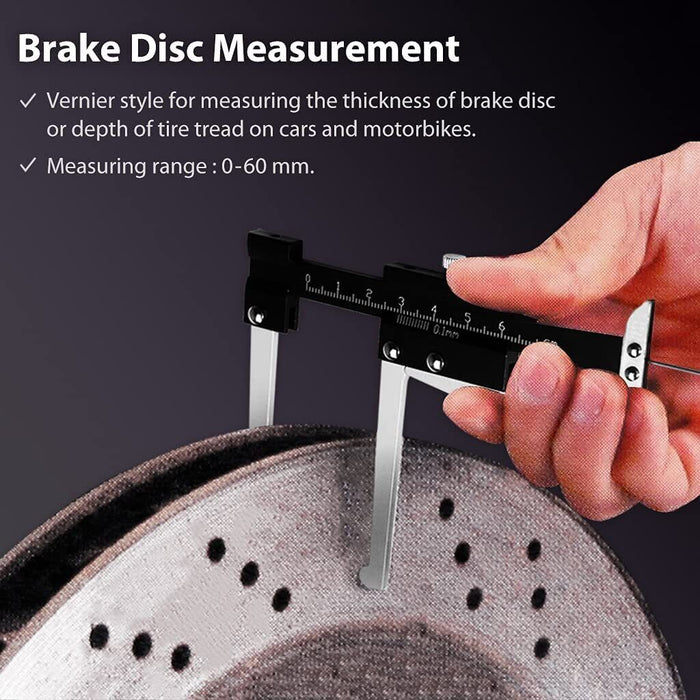 T&E Tools 0 to 70mm Measuring Gauge For Brake Discs Made in Taiwan 2384