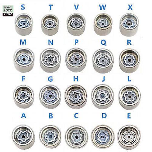 T&E Tools 20PC  Audi Locking Wheel Nut Key Set  Made in Taiwan T65077