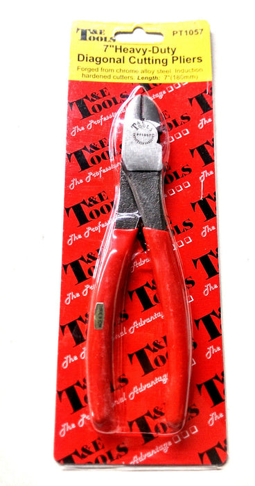 T&E TOOLS 160mm FLUSH CUT DIAGONAL PLASTIC CUTTERS PLASTIC CUTTING PLIERS PT1057