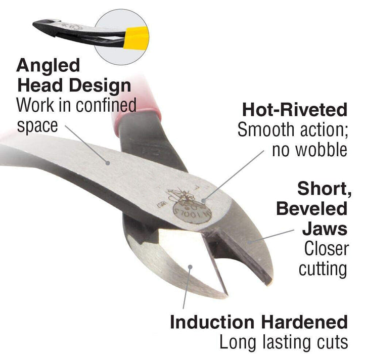 T&E TOOLS 160mm FLUSH CUT DIAGONAL PLASTIC CUTTERS PLASTIC CUTTING PLIERS PT1057