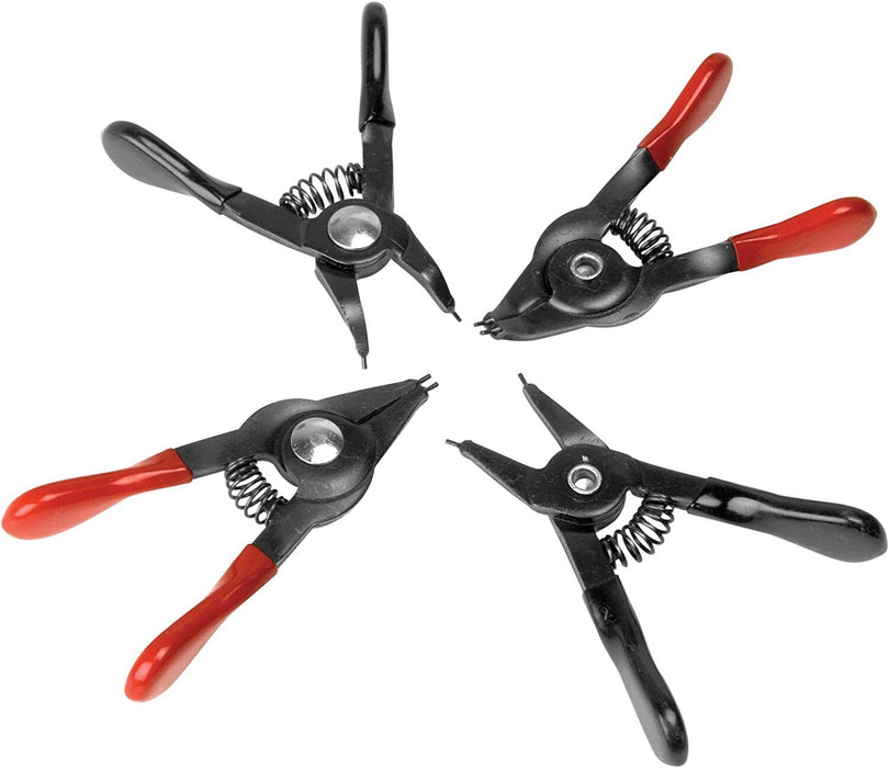 4PCS  Mini Snap Plier Set Metal Spring Loaded For Internal External Cir-clip