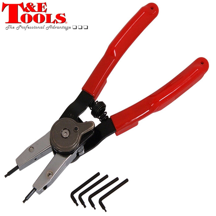 T&E TOOLS 7" Internal & External Snap Ring Pliers T&E Tools NO140 Made in Taiwan