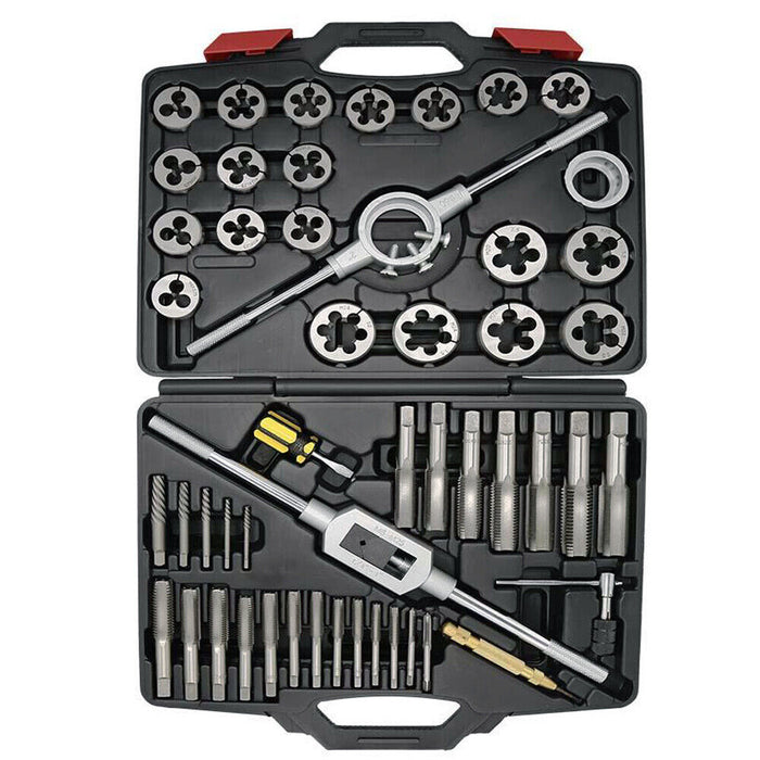 T&E Tools T45M 51pce Metric Tap & Die Screw Extractor Set Made in Taiwan