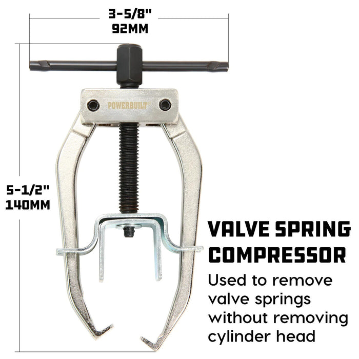 T&E Tools Thin Jaw Overhead Valve Spring Compressor Made in Taiwan 145mmL