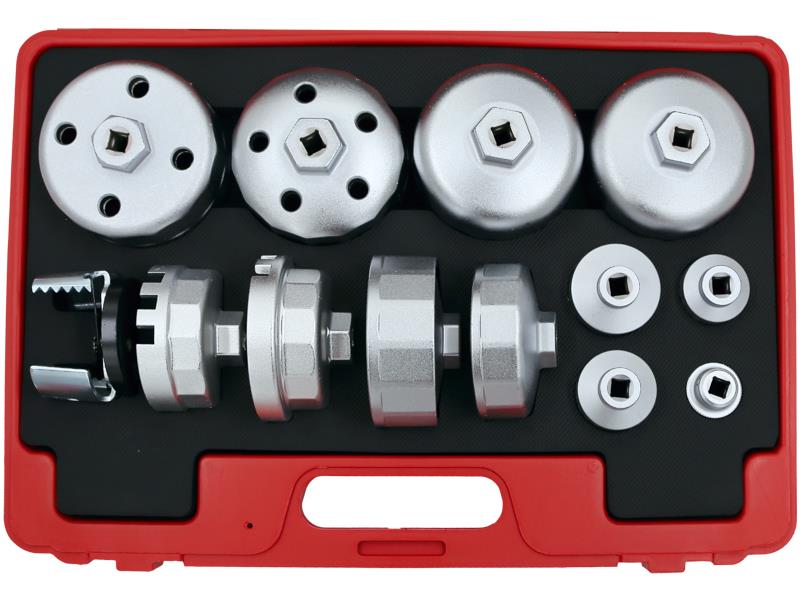 T&E Tools 13Pc Professional Oil Filter Wrench Set Made in Taiwan 24mm to 90mm