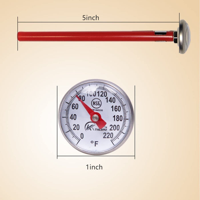 T&E Tools -40 to 160Deg THERMOMETER Deep Fry Gauge Probe Made in Taiwan