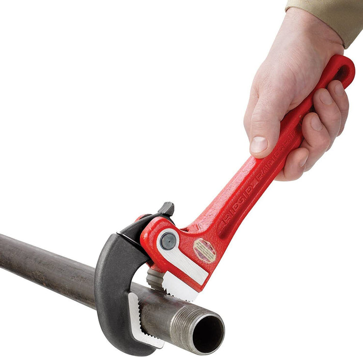 T&E Tool 8/10/12/14"RATCHET PIPE WRENCH Self-Adjusting Quick Release Pipe Wrench