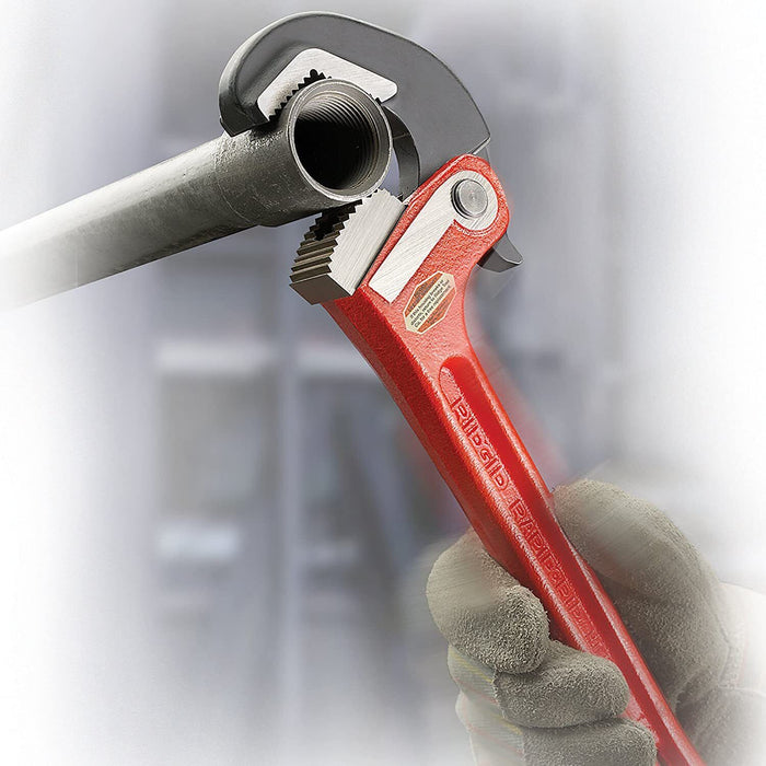 T&E Tool 8/10/12/14"RATCHET PIPE WRENCH Self-Adjusting Quick Release Pipe Wrench