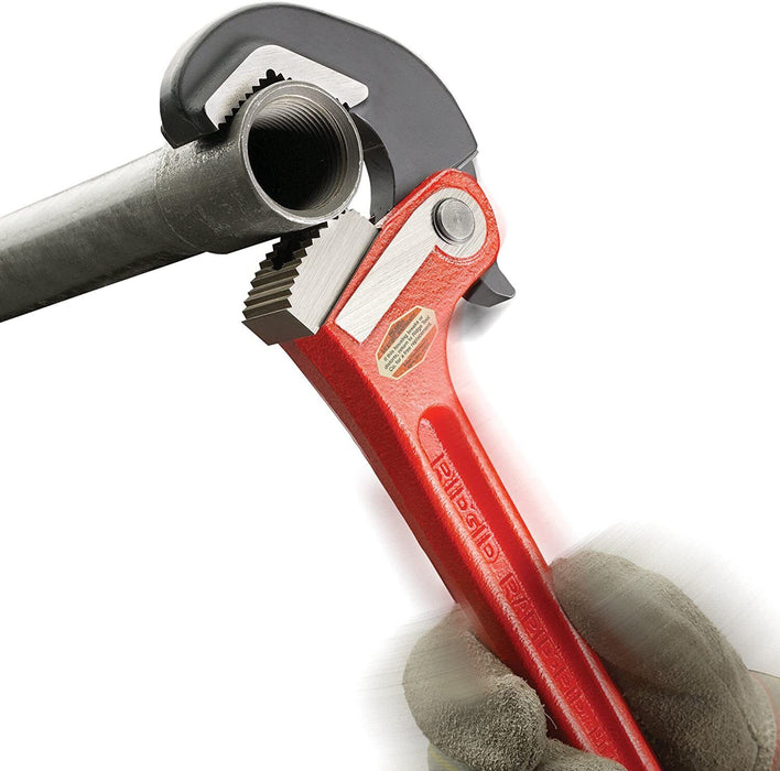 T&E Tool 8/10/12/14"RATCHET PIPE WRENCH Self-Adjusting Quick Release Pipe Wrench