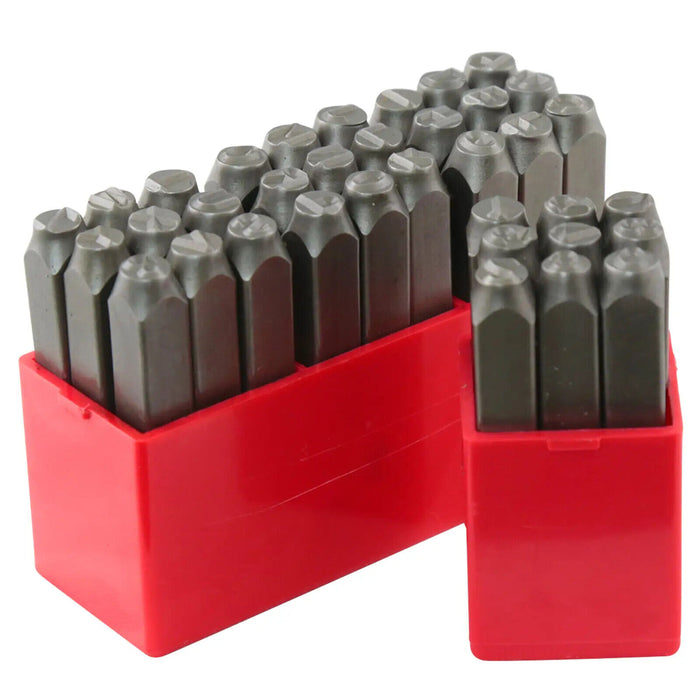 Harden 27PC LETTER PUNCH STAMP SET 3mm 4mm 5mm 6mm 8mm 10mm Hardened steel