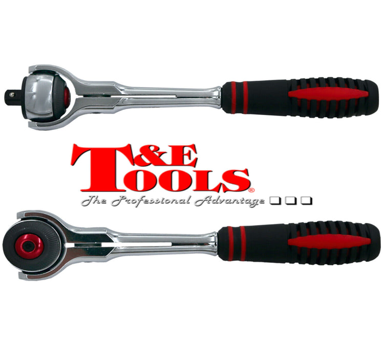 T&E Tool Quick Release 72TRoto- Socket Ratchet 1/4 3/8 1/2 "Drive Made in Taiwan