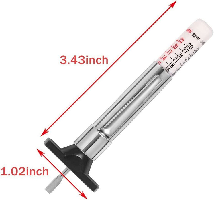 T&E Tools Tyre Depth Gauge Made in Taiwan car and truck tyres