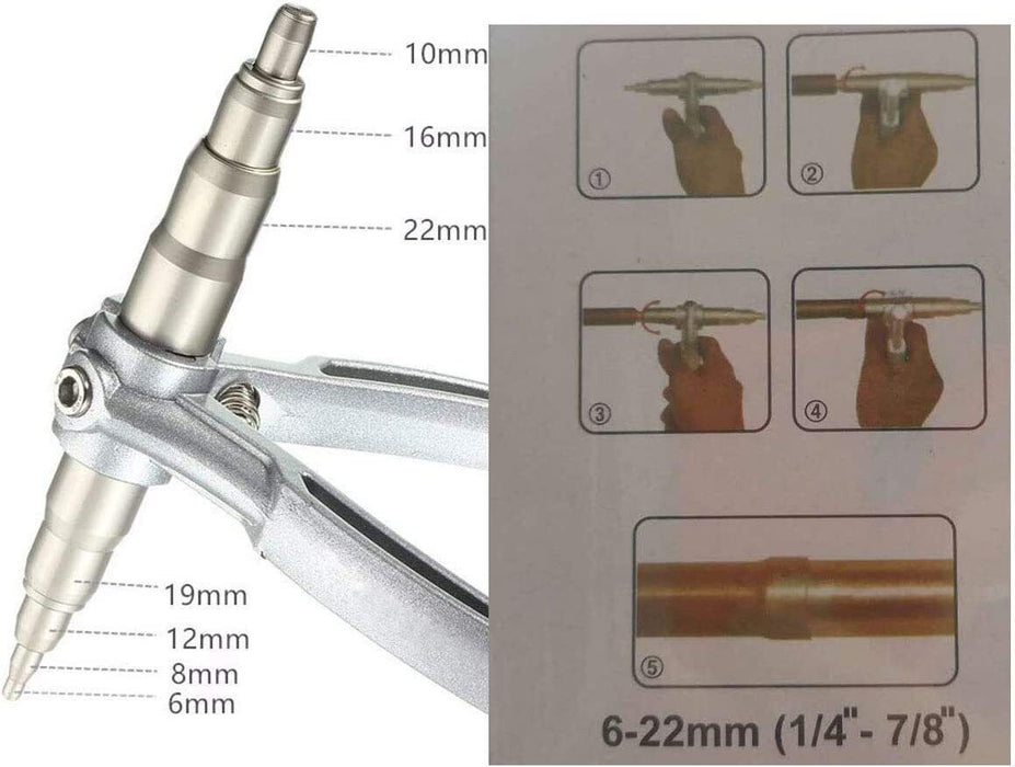 Genuine 7 in 1 Tube Pipe Expander Copper Refrigeration  AC Tools 1/4"-7/8"