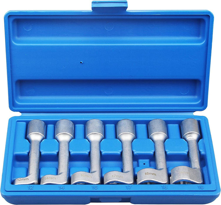 T&E Tools 6PC 6PT/12PT Mertic Flare Nut Crowsfoot Wrenche Made in Taiwan 12-19MM