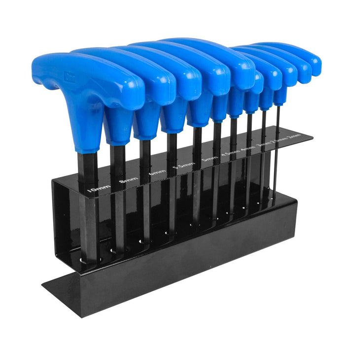 Force pro 10PC T-HANDLE HEX KEY SET Metric size S2 Steel Quality 2-10mm