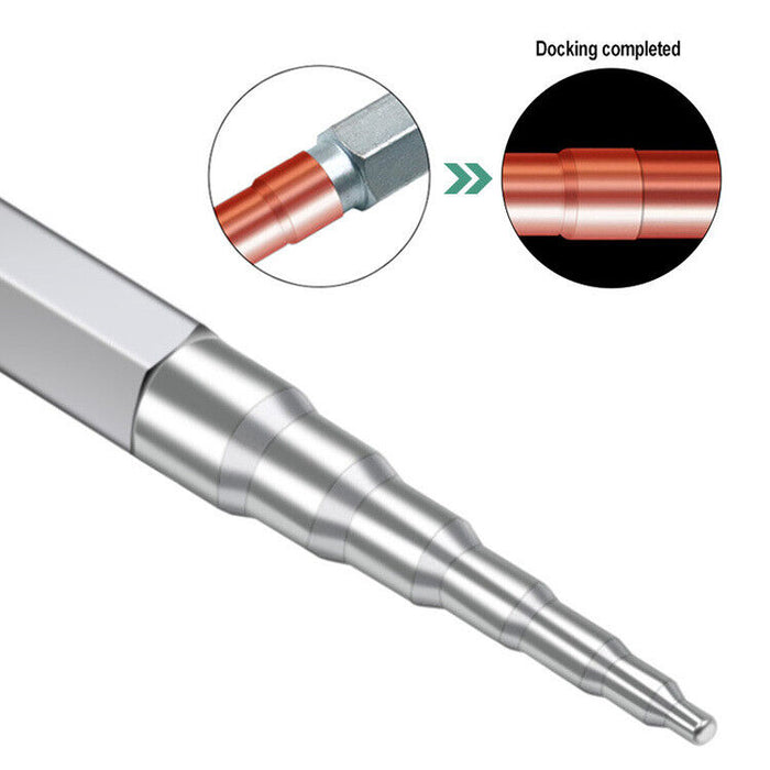 6 in 1 Swaging Punch Tool for 1/4" - 3/4" Pipe & Red Inner/Outer Deburring Tool