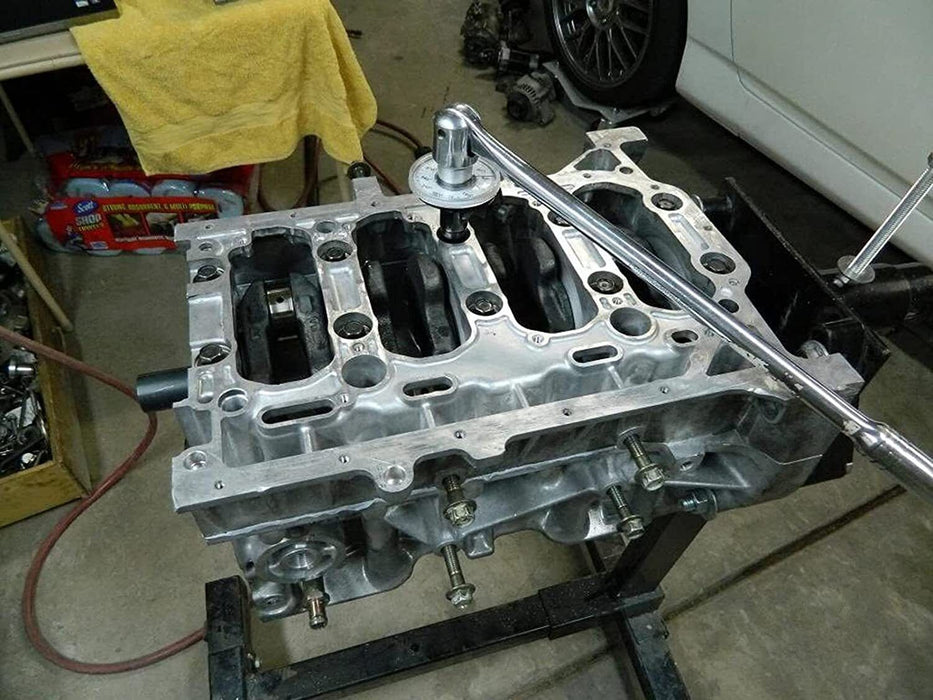 1/2" Dr Angular Torque Gauge Angle Attachment for Torque Wrench 360 Degree