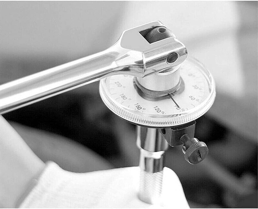 1/2" Dr Angular Torque Gauge Angle Attachment for Torque Wrench 360 Degree