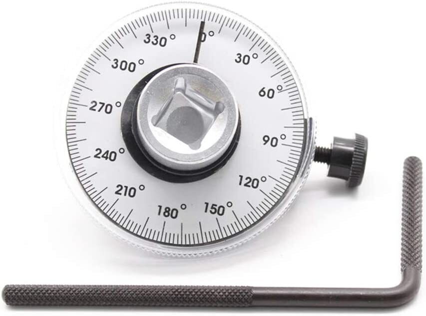 1/2" Dr Angular Torque Gauge Angle Attachment for Torque Wrench 360 Degree