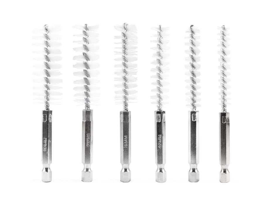 7PC 9-17mm Stainless Steel Wire Tube Brush Cleaning Rotary Brushes Home Cleaner