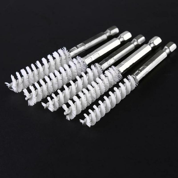7PC 9-17mm Stainless Steel Wire Tube Brush Cleaning Rotary Brushes Home Cleaner
