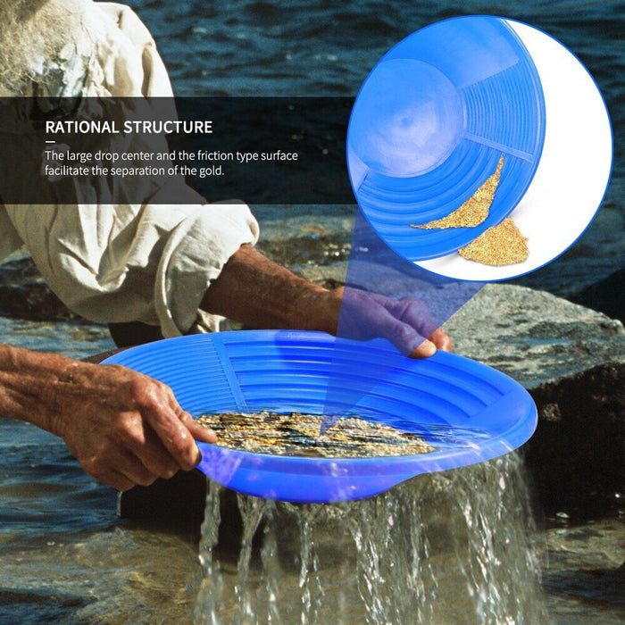 Gold Pan Mining Blue Gold Washing Tool Mining Gold Pan Manual Gold Panning