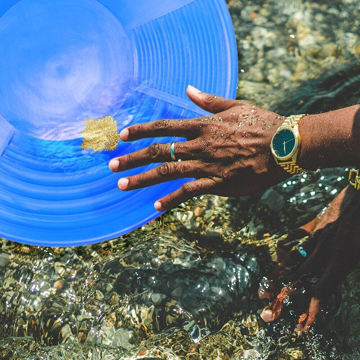 Gold Pan Mining Blue Gold Washing Tool Mining Gold Pan Manual Gold Panning