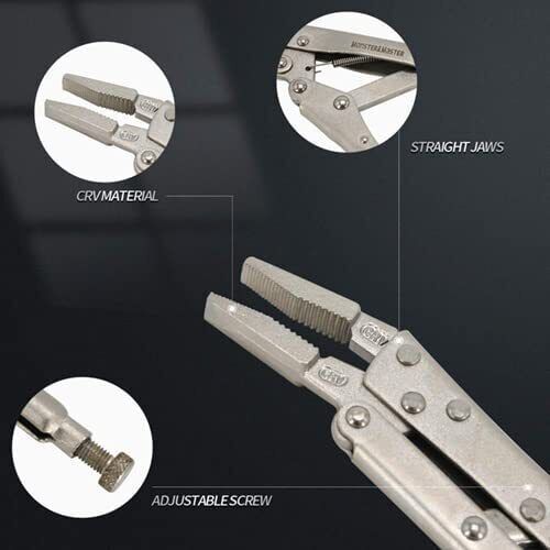 Force pro 300mm Long Nose Locking Pliers SET Vice Grip Self Clamping 0°/45°