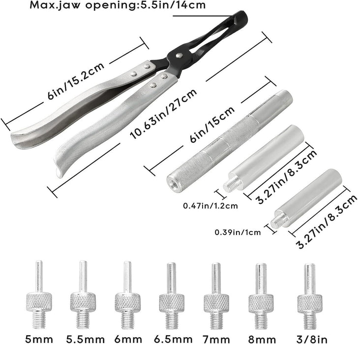 Force PRO 11pcsValve Stem Seal Seating Tool Remover Installer Pliers Set Kit