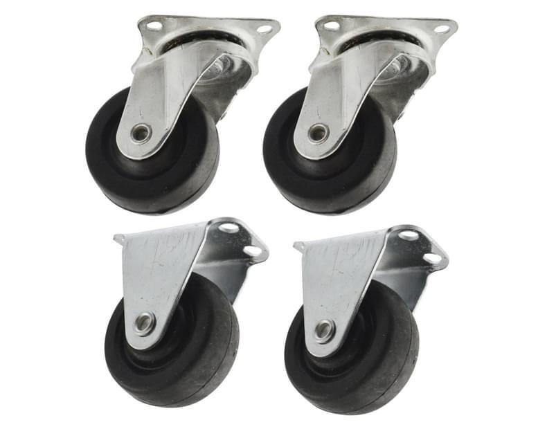 4PC Manutec Solid Nylon Swivel Castor Wheel X4 50mm Diameter 180kg Capacity